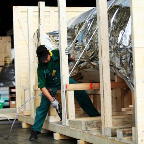 Verpacken von Schwergut